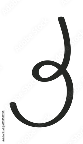 Sketchy swirl outline doodle decoration