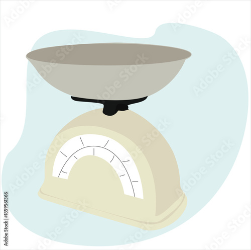 scales.  Weight balance vector.  Equilibrium comparison sign business concept.
