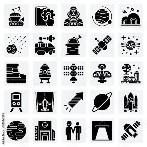 Astronomy And Interstellar Journeys – Observatory, Saturn, Meteorite, And Space Modules For Scientific And Fictional Universe Designs.