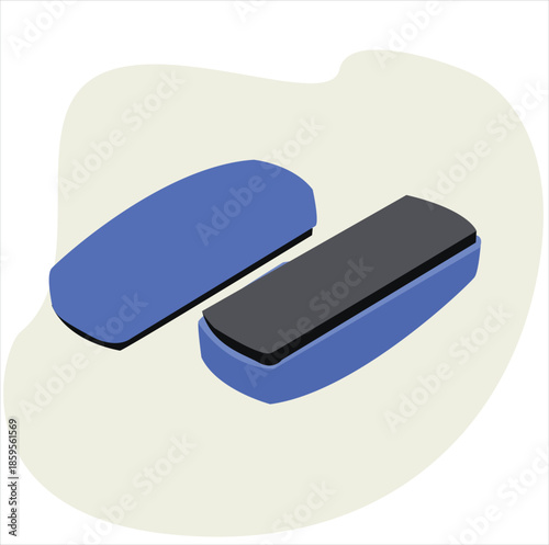 Blackboard eraser. Blackboard eraser icon vector
