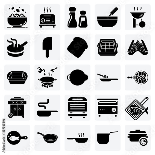 Culinary Equipment And Ingredients – Toaster, Grill, And Seasoning For Gastronomy And Meal Prep Visuals