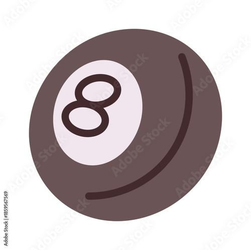 Retro billiard ball home design interior