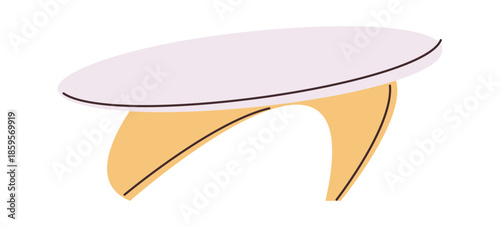 Round classic table mid-century furniture