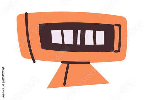 Vintage classic digital alarm clock