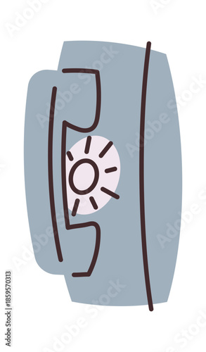 Vintage wall telephone antique phone