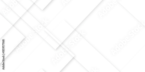 Abstract background with white and gray color technology modern background design . Geometric background with squares in bright light with soft shadows as pattern. Template for branding business .
