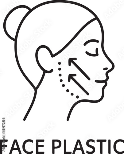 Facial Lift Cosmetic Procedure Icon