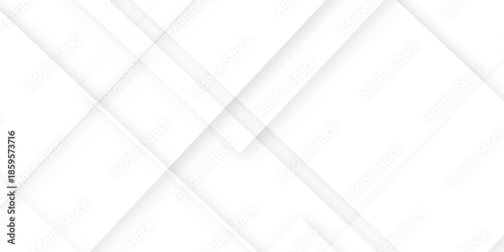 Fototapeta premium Abstract background with white and gray color technology modern background design . Geometric background with squares in bright light with soft shadows as pattern. Template for branding business .