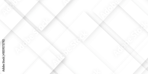 Abstract background with white and gray color technology modern background design . Geometric background with squares in bright light with soft shadows as pattern. Template for branding business .