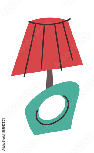 Old-fashioned designer lamp retro decor