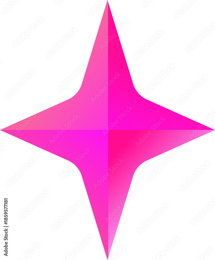 Obraz premium Pink Starburst Graphic