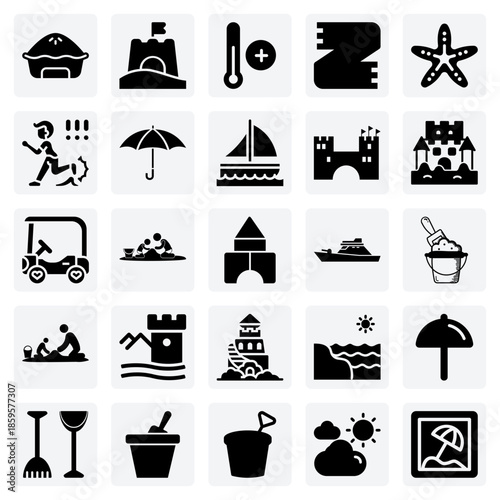 Summer Vacation And Fall Season – Sandcastles, Starfish, And Warm Temperatures Contrasted With Autumn Pies And Scarves.