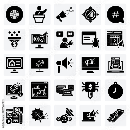 Modern Digital Marketing Concepts – Illustrations Of Programmatic Advertising, Marketing Funnels, And Performance Analytics For Business Strategy