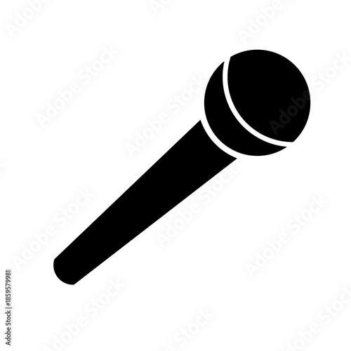 microphone vector on white background