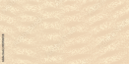 Abstract geometric background with tiles. Beige pixel vector texture. Digital business background. Trend illustration