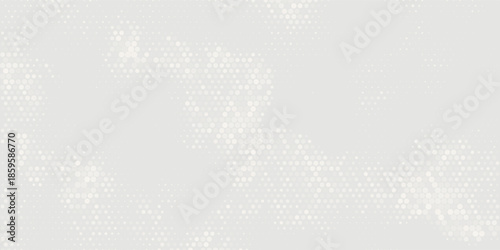 Modern abstract halftone background with gray dots on white. High-resolution vector design with sharp detail, ideal for branding, layout templates, or minimalist visuals.