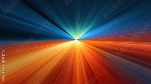 Abstract rays of light in vibrant colors creating a dynamic and captivating background for design, technology, art, and creative projects showcasing energy