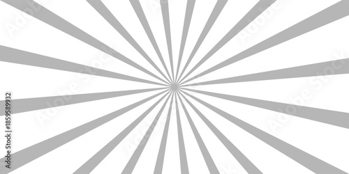 Ray sun light. Sunburst background. Radial circle line. Pattern starburst. Comic beam lines. Sun effect rays. Abstract firework. Concentration stripe. Cartoons