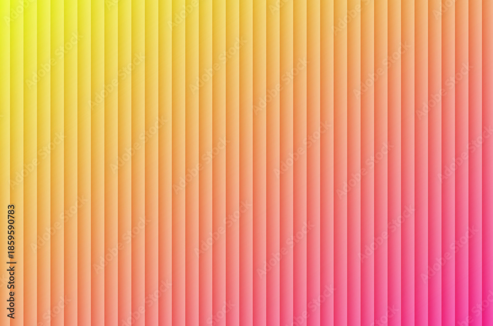 Fototapeta premium A vibrant gradient background with vertical lines transitioning from yellow to orange to pink hues