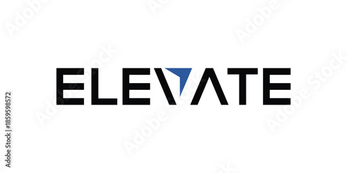modern elevate text logo design inspiration