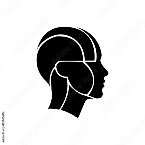 A simple black square dominates the entire frame offering minimal visual detail