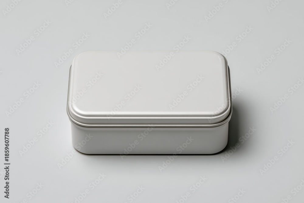 Fototapeta premium Generic white metal case for first aid kit or medical storage