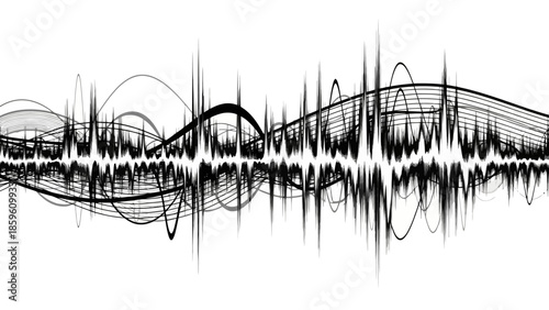 Vector illustration of an abstract grunge background featuring a landscape with a sunset sky over a nature field and the silhouette of an old fence near a summer meadow