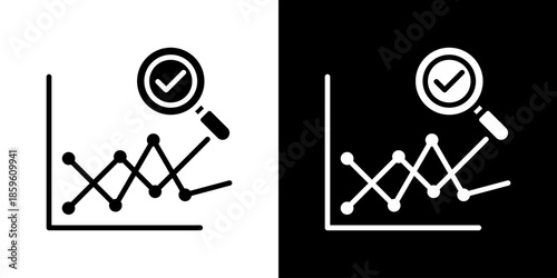 Predictive Icon Set Vector Collection Isolated In Black And White