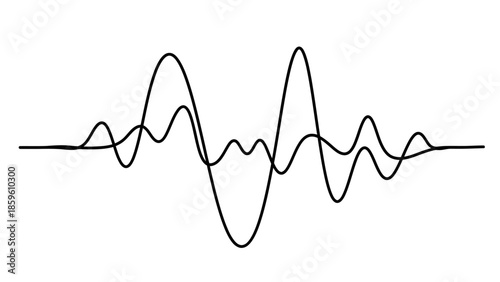 3D vector illustration of a medical heartbeat pulse line forming a heart symbol on a business cardiogram chart to represent an ECG health monitor concept