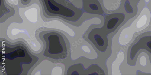 Abstract topographic map-like pattern in grayscale with flowing contour lines and varying shades creating a sense of depth and organic flow for graphic design