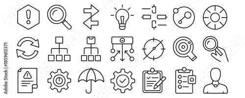 Business icons for professional projects and presentations