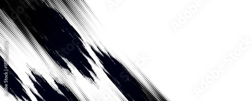 Halftone dots red and blue color pattern gradient grunge texture background. Dot pop art comic sport style vector illustration.