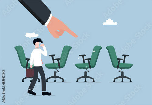 Progress to goal or reaching business target, motivation or challenge to achieve success, career growth or improvement concept, ambitious businessman right direction sit.