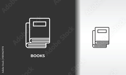 Books Vector, Icon Or Logo Sign Isolated Symbol Illustration