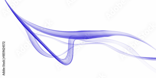 Blue smoke. Abstract smoke on white background - air humidifier mist swirl for design projects. Real photographed abstract smoke on white background. Bright gradient wave on white background, 
