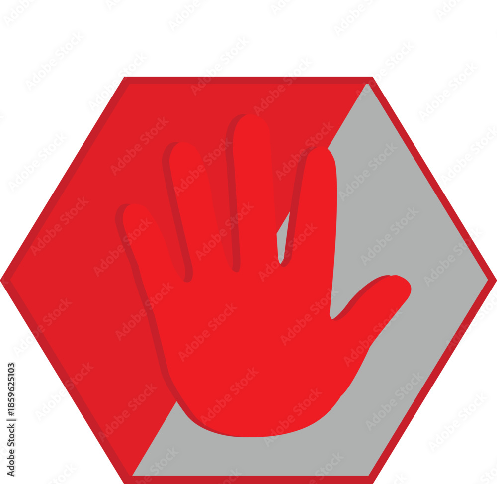 Obraz premium stop icon vector