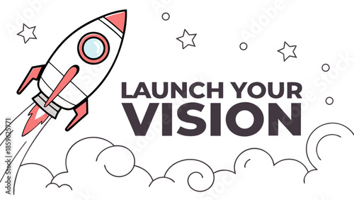 space rocket vector illustration