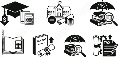 Tax deductions for education financial planning concept
