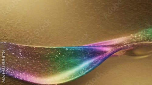 Wallpaper Mural Colorful abstract design with smooth gradient on metallic surface in vibrant hues Torontodigital.ca