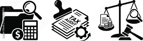 Tax Audit Concept in a Business Vector Illustration