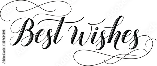 Elegant calligraphic script expressing heartfelt sentiments and good fortune, perfect for greeting cards, invitations, and special celebratory occasions