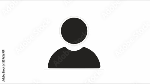 Simple Silhouette Icon of a Person.