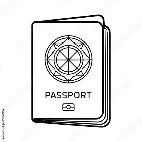 Passport document travel identification international citizen vacation immigration tourism visa identification personal information security control border