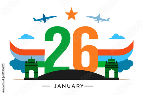 Republic day of india celebrations on january 26th