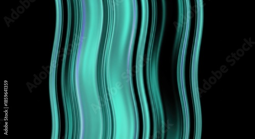 Wallpaper Mural Abstract Wavy Lines in Cool Teal and Black Tones for Background or Graphic Design Use Torontodigital.ca