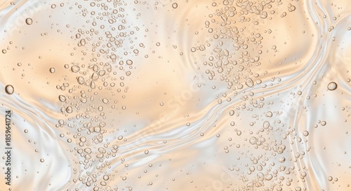 Wallpaper Mural High-Resolution Abstract Background with Bubbles and Fluid Patterns in Soft Hues Torontodigital.ca