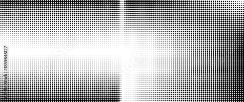 Abstract gradient halftone wave dotted textured pattern. Retro comic pop art backdrop with halftone dots design. Vintage backdrop for comic superhero text, speech bubble, message. Vector ilustration