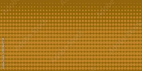 Yellow orange halftone pattern. Retro comic gradient background. Abstract Color Halftone Dots generative art background illustration for paper and banner. Halftone pattern in retro pop art style .