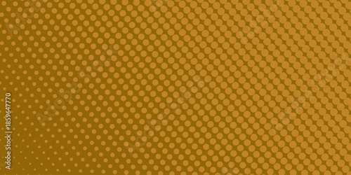 Yellow orange halftone pattern. Retro comic gradient background. Abstract Color Halftone Dots generative art background illustration for paper and banner. Halftone pattern in retro pop art style .