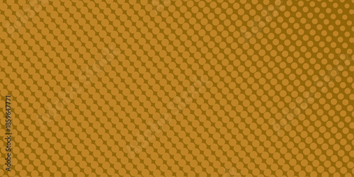 Yellow orange halftone pattern. Retro comic gradient background. Abstract Color Halftone Dots generative art background illustration for paper and banner. Halftone pattern in retro pop art style .